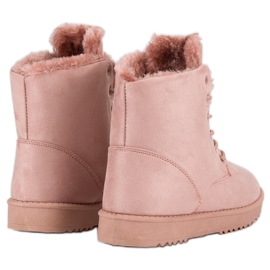 Forever Folie Zapatos cálidos de gamuza rosado 5