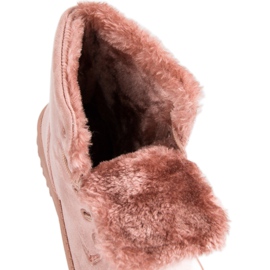 Forever Folie Zapatos cálidos de gamuza rosado 1