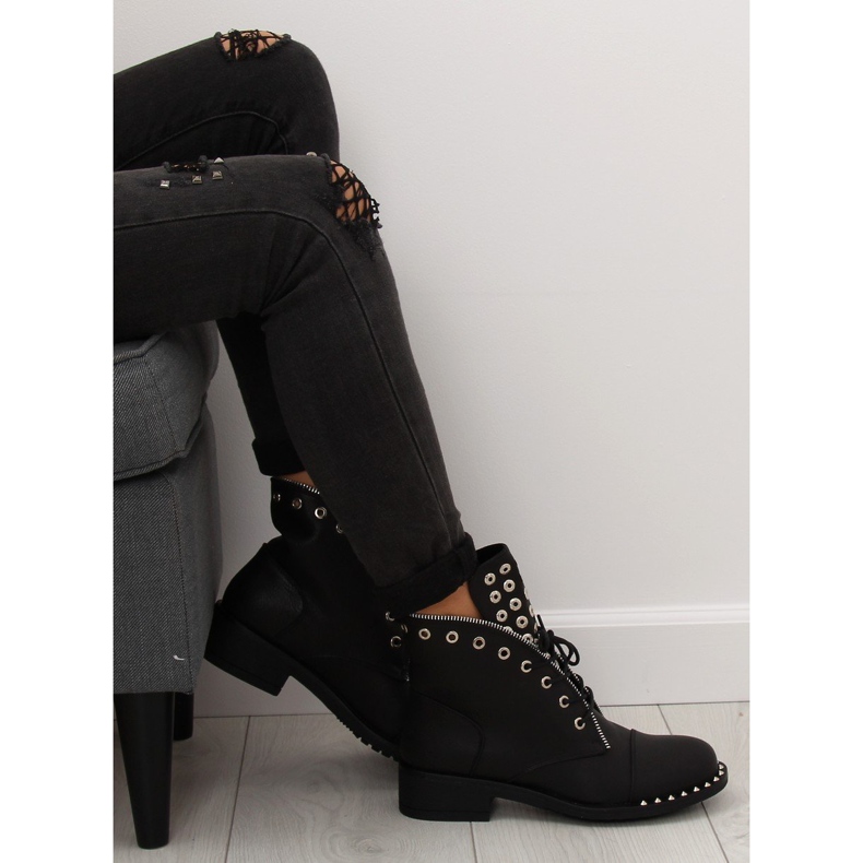 Trabajadores con tacos negros BH132-KB negros 2