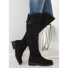 Bota mosquetero negra 7573-PG Black negro 2