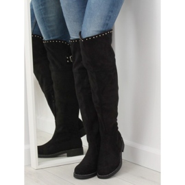 Bota mosquetero negra 7573-PG Black negro 1