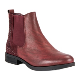Seastar Botas elegantes botines Jodhpur rojo 3