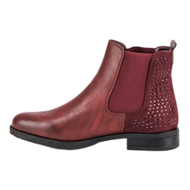 Seastar Botas elegantes botines Jodhpur rojo 4
