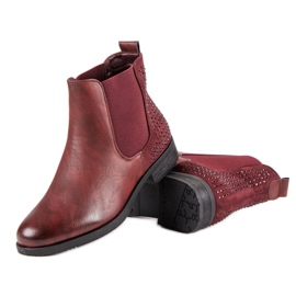 Seastar Botas elegantes botines Jodhpur rojo 5