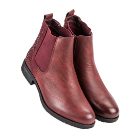 Seastar Botas elegantes botines Jodhpur rojo 6