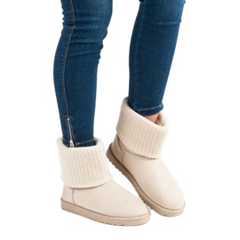 Botas de nieve de gamuza marrón 6