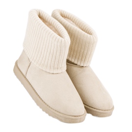 Botas de nieve de gamuza marrón 3