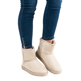 Botas de nieve de gamuza marrón 4