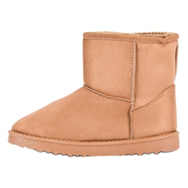 Botas de nieve de gamuza marrón 10