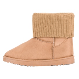 Botas de nieve de gamuza marrón 3