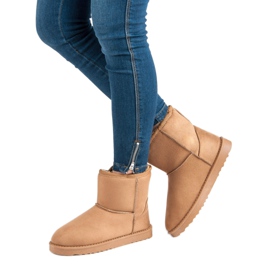 Botas de nieve de gamuza marrón 5
