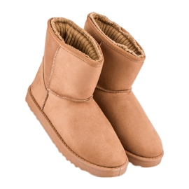 Botas de nieve de gamuza marrón 8