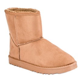 Botas de nieve de gamuza marrón 9