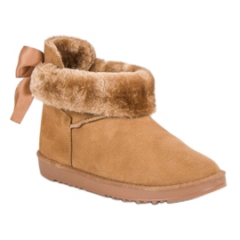 Botas de nieve con vástago enrollable marrón 2 Botas de nieve con vástago enrollable marrón 2