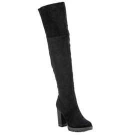 Super Mode Botas de ante con plataforma negro 1 Super Mode Botas de ante con plataforma negro 1