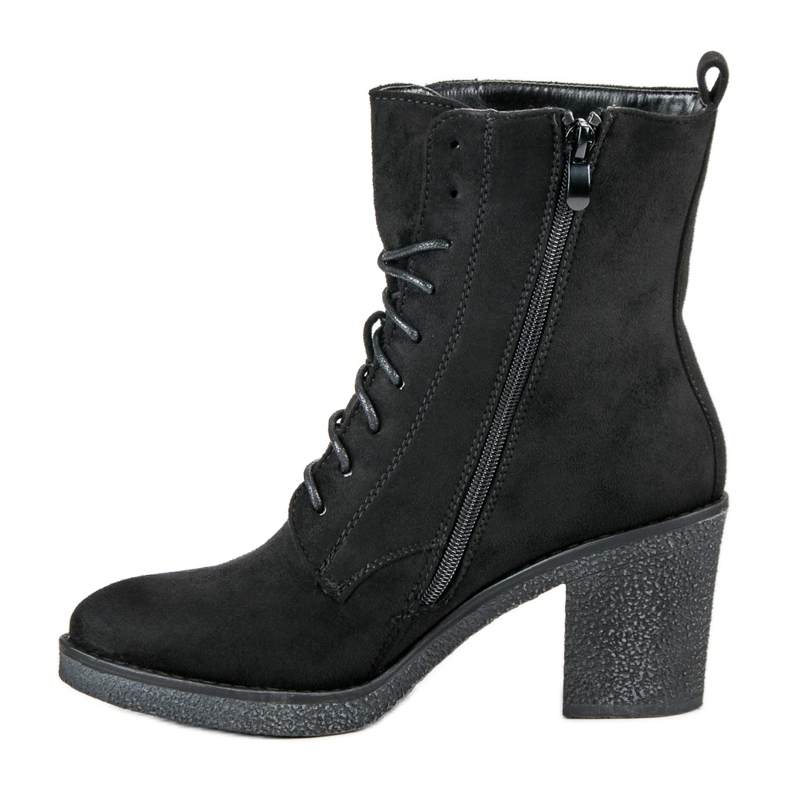 Super Mode Botines atados en un poste negro 1 Super Mode Botines atados en un poste negro 1