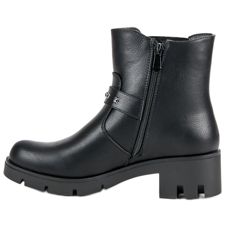 Groto Gogo Botas de rock en la plataforma negro 1