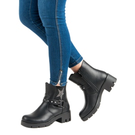 Groto Gogo Botas de rock en la plataforma negro 5