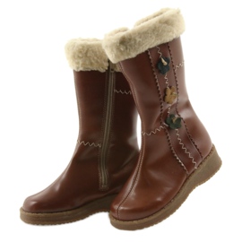 Zawadka Botas de niña con pelo Zawatka marrón 3