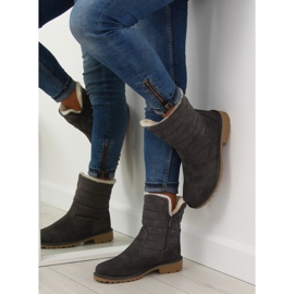 Gris ZY9210 Botas grises con aislamiento grueso 7