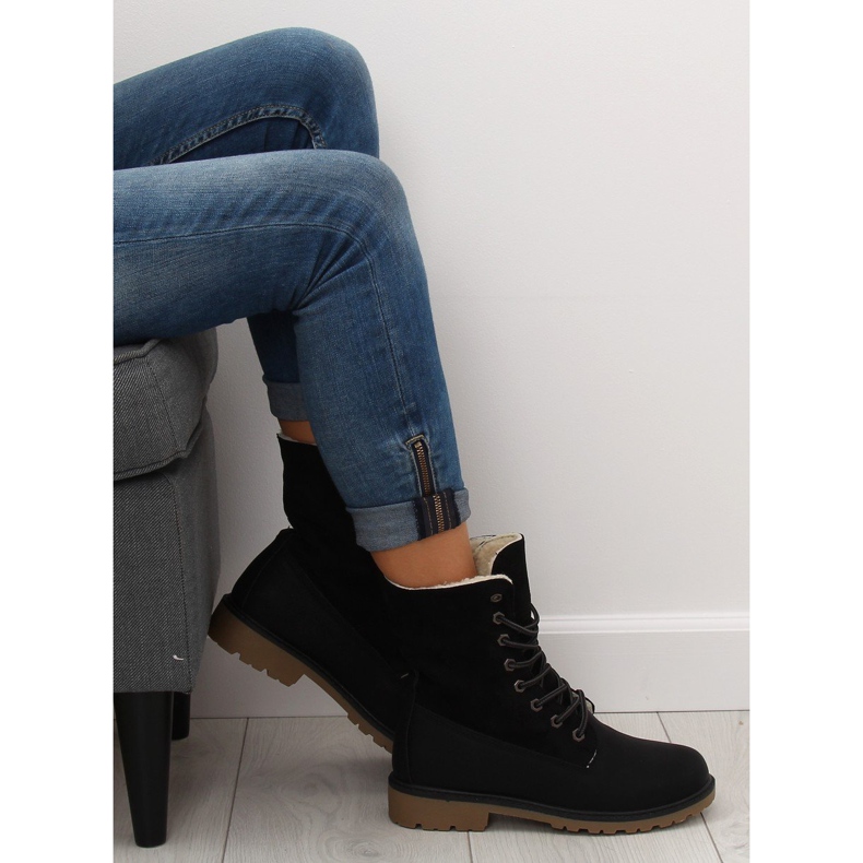 Botas de madera negro 1123-PA Negro 1