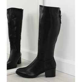 Botas negras de tacón 635-1 Black negro 3