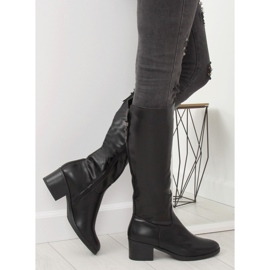 Botas negras de tacón 635-1 Black negro 2