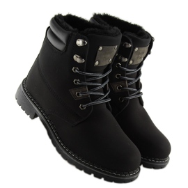 Botas negras de madera con aislamiento BB2022-KB Black negro 6