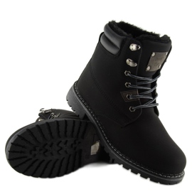 Botas negras de madera con aislamiento BB2022-KB Black negro 2