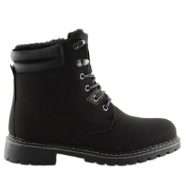 Botas negras de madera con aislamiento BB2022-KB Black negro 3