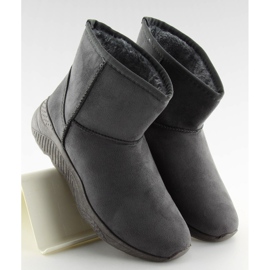 Gris Botas de nieve grises para mujer D009 Gris 1