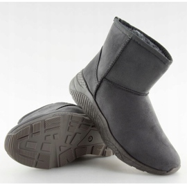 Gris Botas de nieve grises para mujer D009 Gris 5