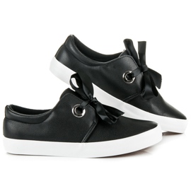 Seastar Zapatillas atadas con una cinta negro 2 Seastar Zapatillas atadas con una cinta negro 2