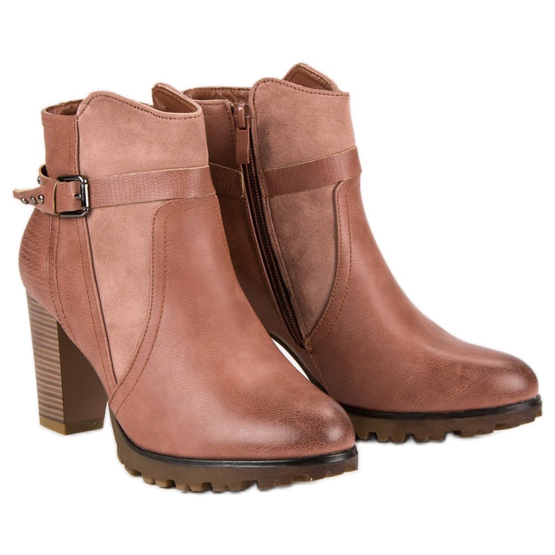 Super Me Botas de polvo elegantes rosa 1
