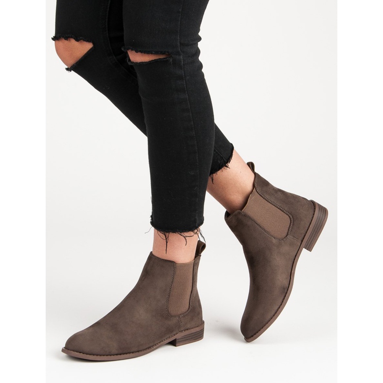 Via Giulia  Botines Chelsea de ante marrón 2 Via Giulia  Botines Chelsea de ante marrón 2