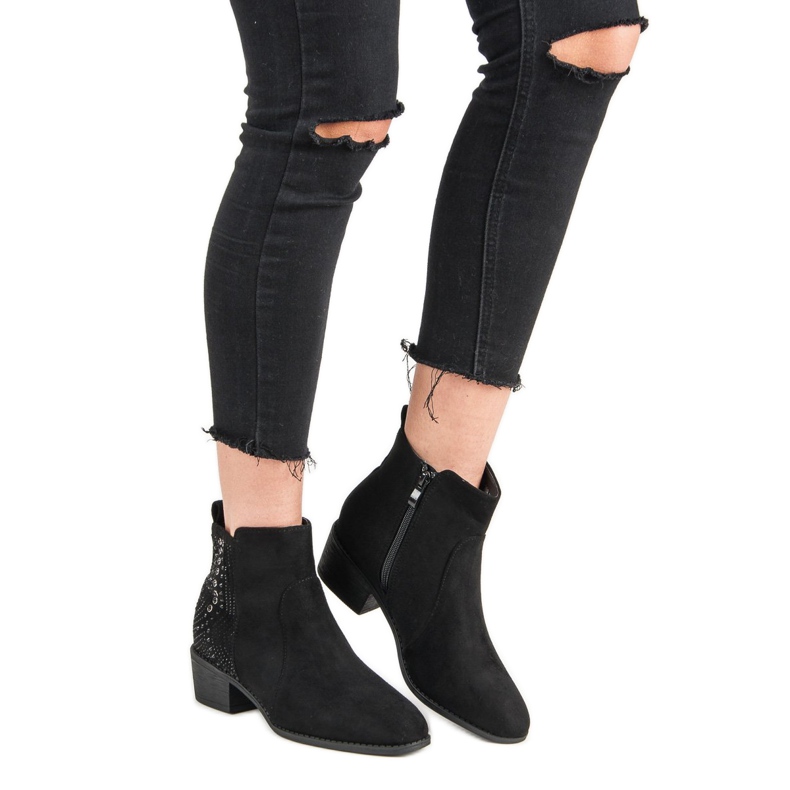 Nio Nio Botas negras con cristales negro 2 Nio Nio Botas negras con cristales negro 2