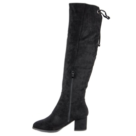 Super Mode Botas de gamuza cómodas negro 2