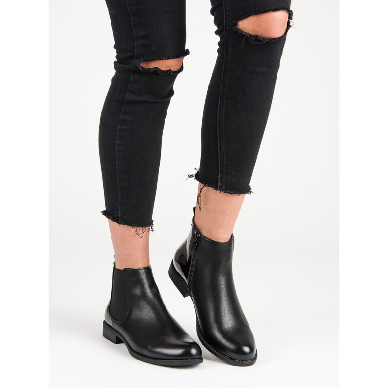 J. Star Botas Chelsea clásicas negro 1