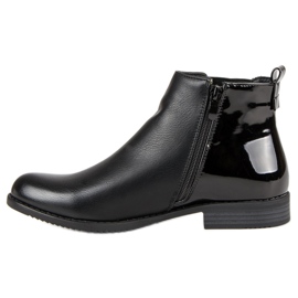 J. Star Botas Chelsea clásicas negro 4