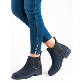 Kylie Botines Chelsea botines azul 6
