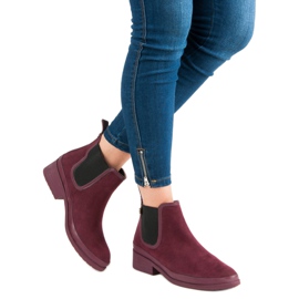 Kylie Botines Chelsea botines rojo 5