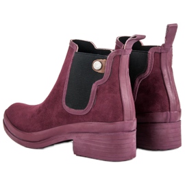 Kylie Botines Chelsea botines rojo 2