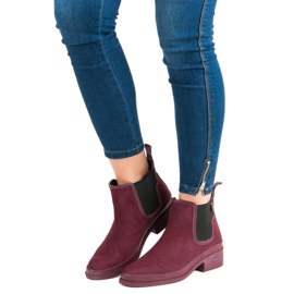 Kylie Botines Chelsea botines rojo 4