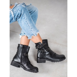 J. Star Botas de rock de moda negro 1