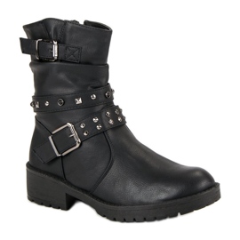 J. Star Botas de rock de moda negro 3