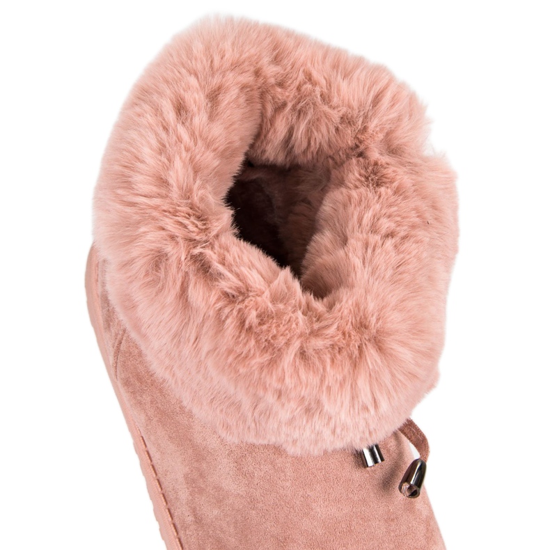 Mukluki decorado rosa 1