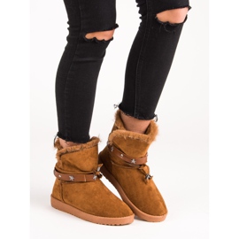 Mukluki decorado marrón 1 Mukluki decorado marrón 1