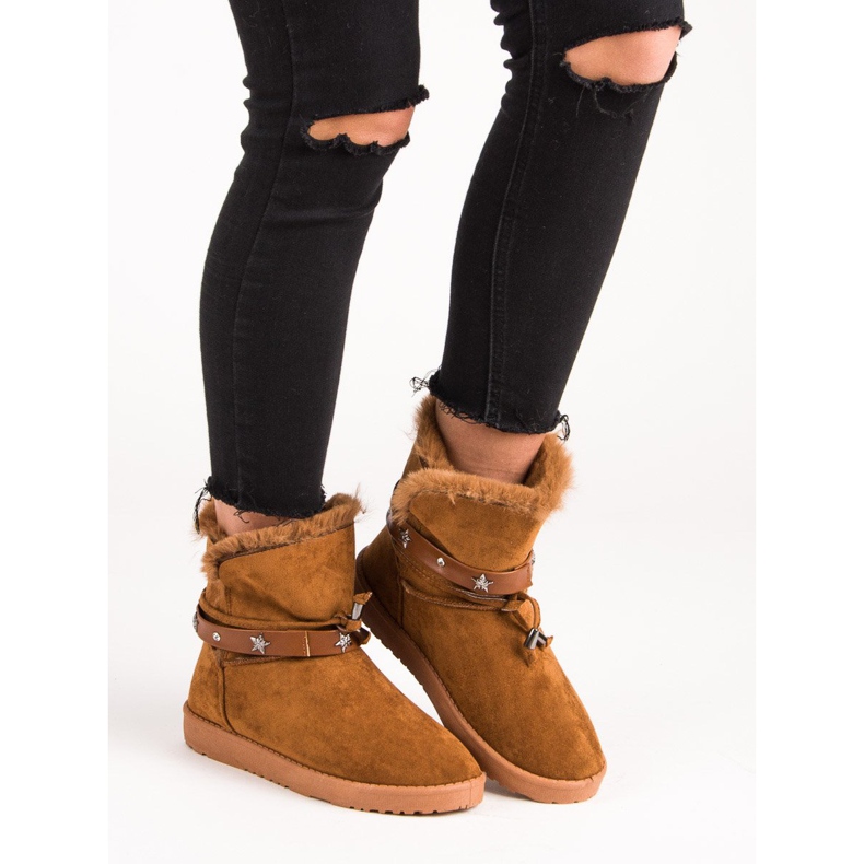 Mukluki decorado marrón 1 Mukluki decorado marrón 1