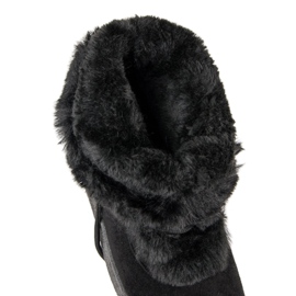 Botas cálidas de invierno negro 8
