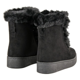 Botas cálidas de invierno negro 5